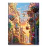Sunset Bloomed Streetscape (Paint by Numbers)