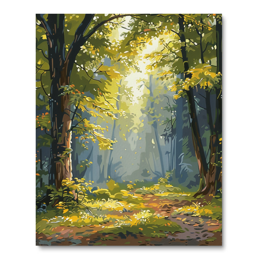 Sunshine in the Glade (Paint by Numbers)