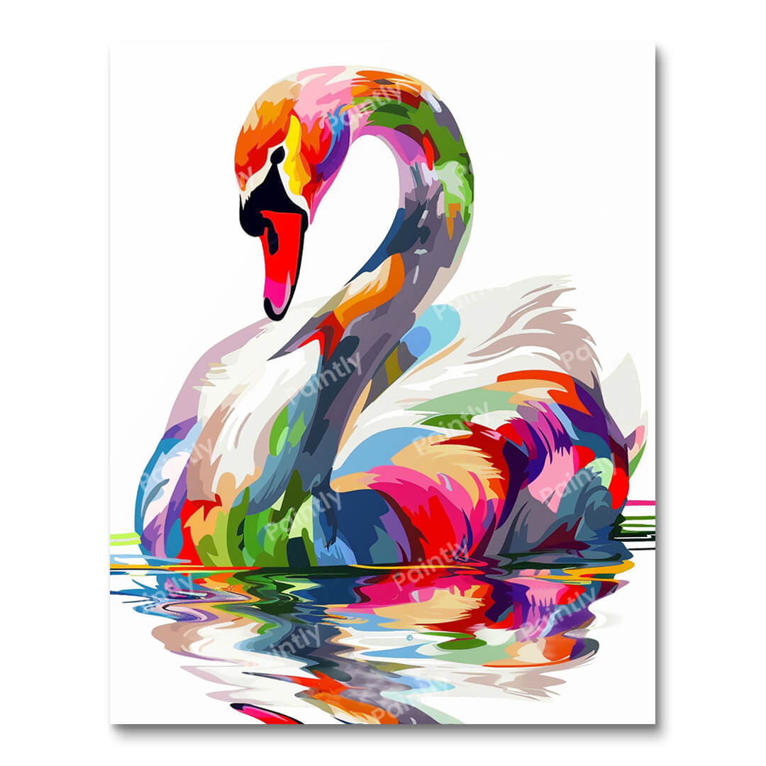 Swan Serenity (Paint by Numbers)