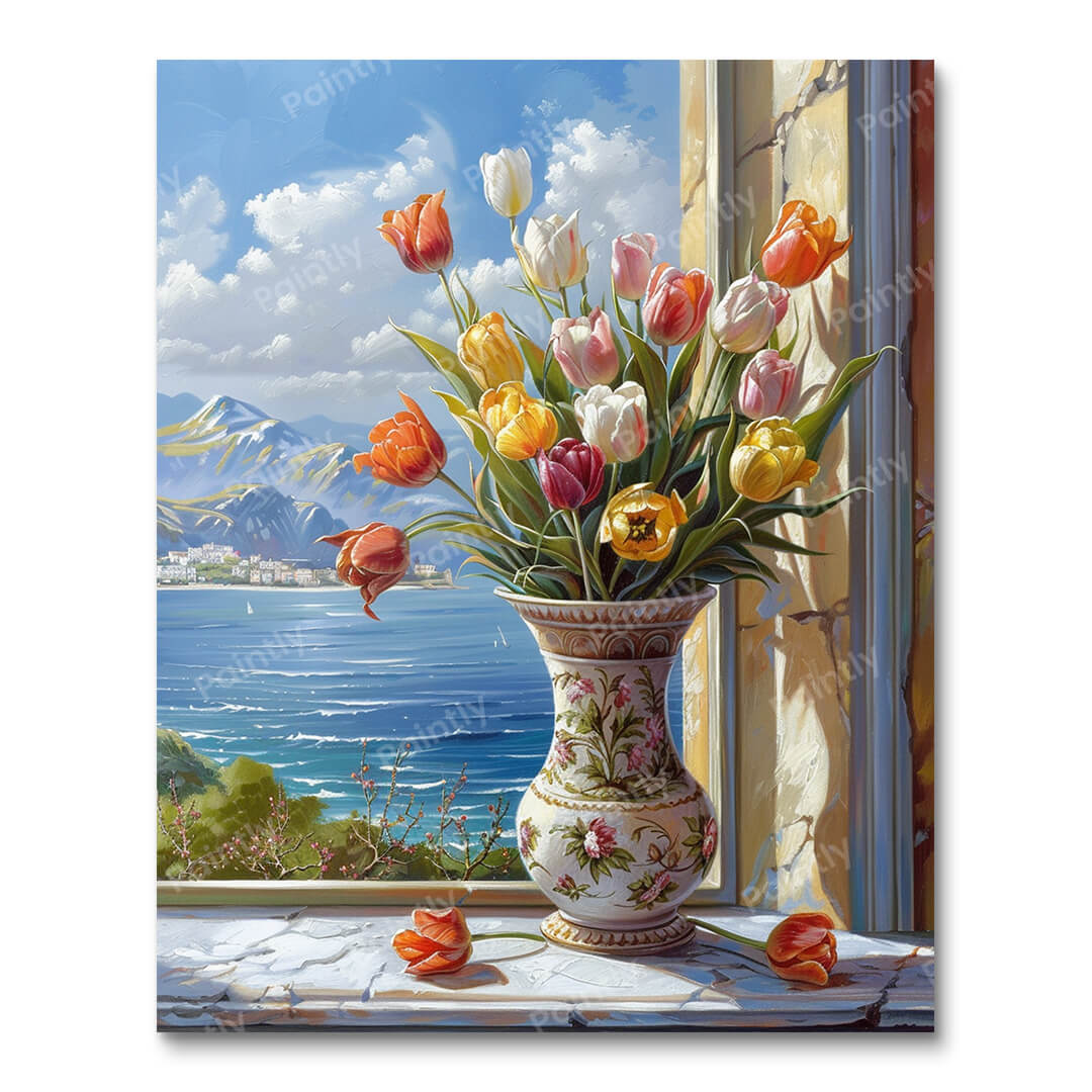 Tulip Vase II (Paint by Numbers)