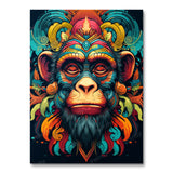 Vivid Primate Reverie (Paint by Numbers)