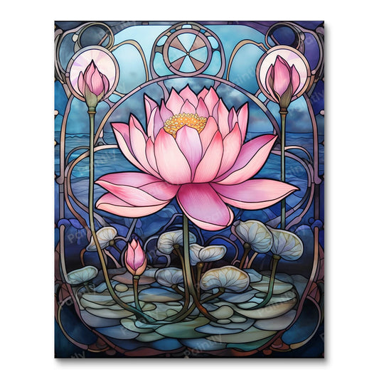 Water in Lotus (Paint by Numbers)