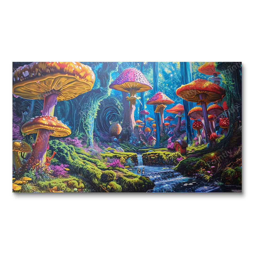 Mushroom Wonderland  II (Paint by Numbers)