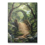 Woodland Path to Bridge (Paint by Numbers)