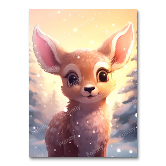 Cute Fawn (Paint by Numbers)