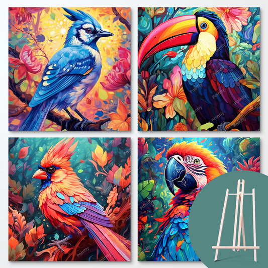 Bird Bundle I (4 Designs + Free Easel)