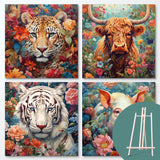 Floral Animal Bundle II (4 Designs + Free Easel)