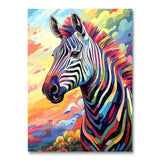 Psychedelic Zebra II (Paint by Numbers)