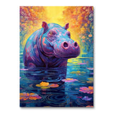 Psychedelic Hippo I (Paint by Numbers)