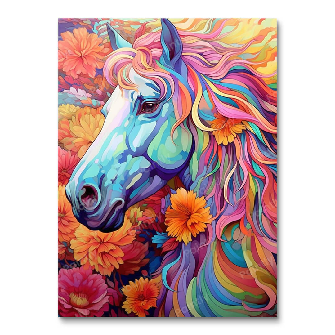 Psychedelic Horse I (Paint by Numbers)