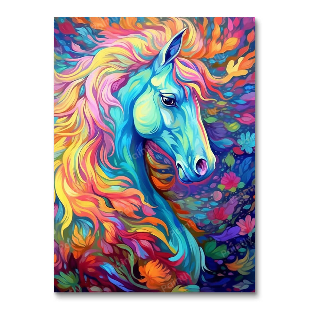 Psychedelic Horse III (Paint by Numbers)
