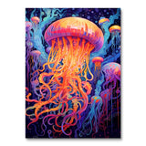 Psychedelic Jellyfish I (Paint by Numbers)