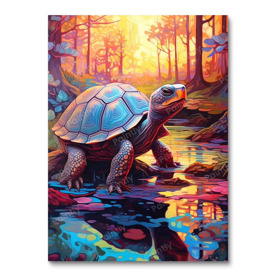 Psychedelic Tortoise I (Paint by Numbers)