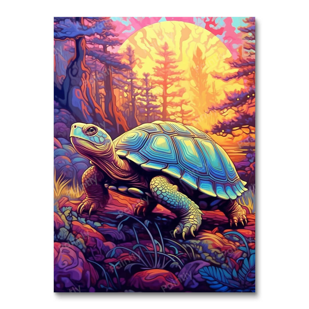 Psychedelische Schildkröte III