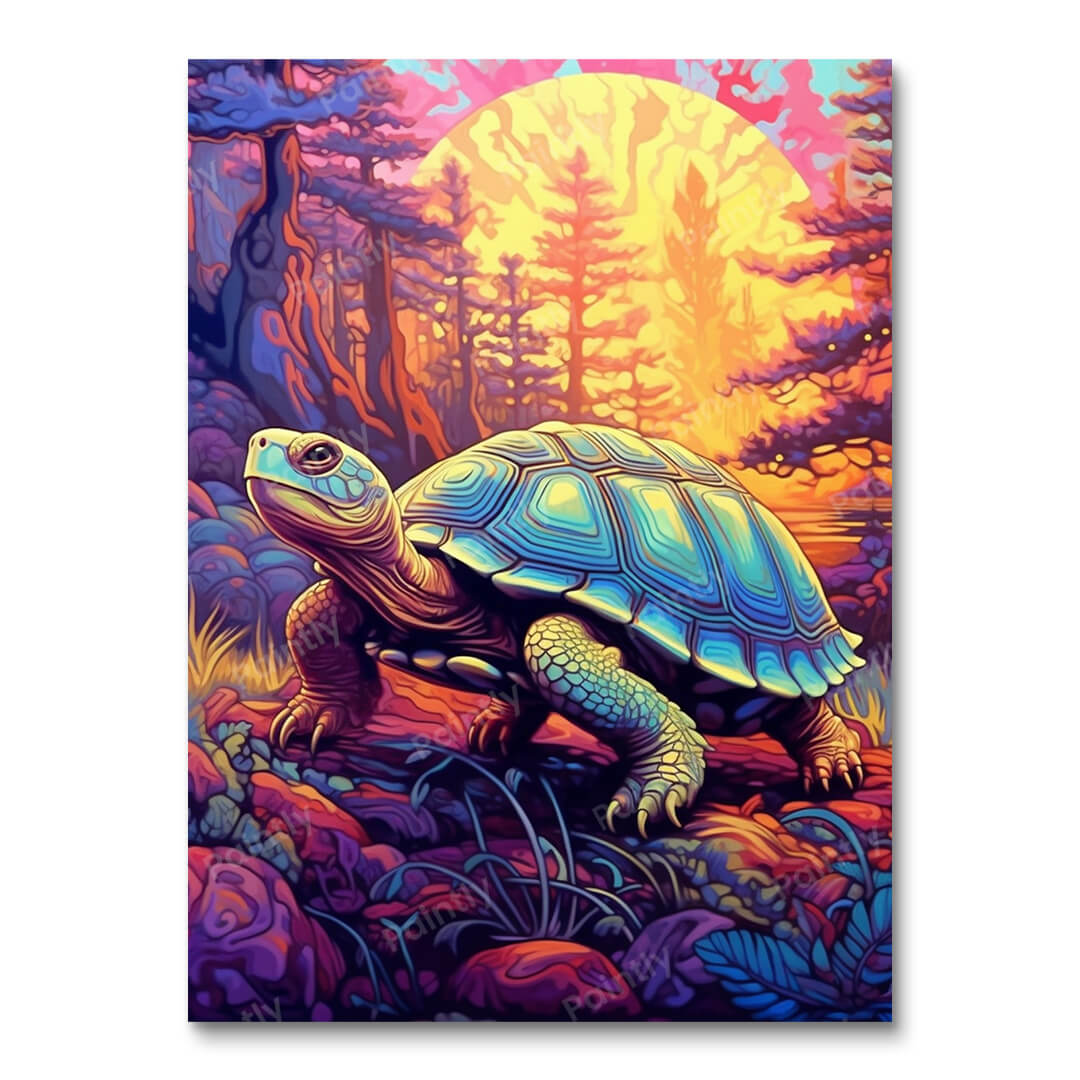 Psychedelic Tortoise III (Paint by Numbers)