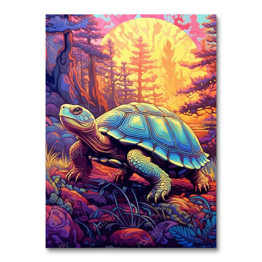 Psychedelic Tortoise III (Paint by Numbers)