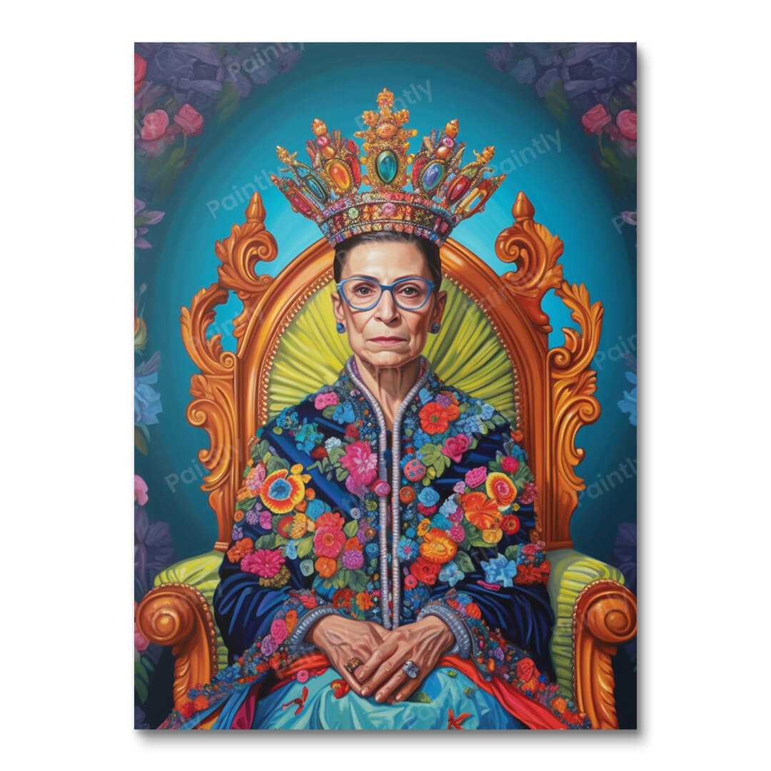 Dronning Ruth Bader Ginsburg (maling efter tal)