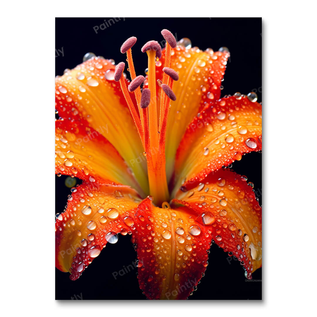 Dew Drop Lily (Paint by Numbers)