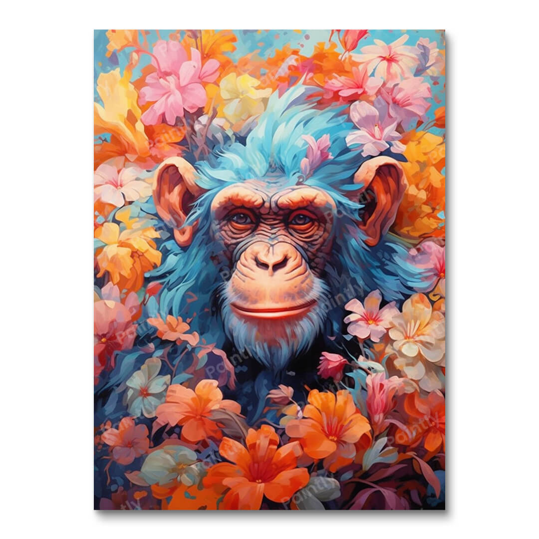 Blooming Chimp (Diamond Painting)