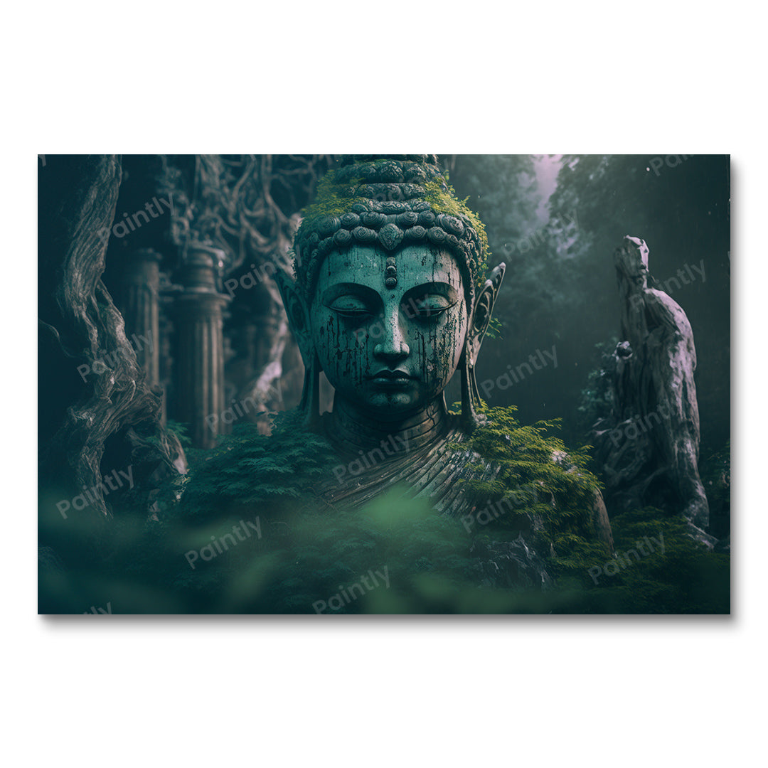 Ancient Buddha Statue (Paint by Numbers)