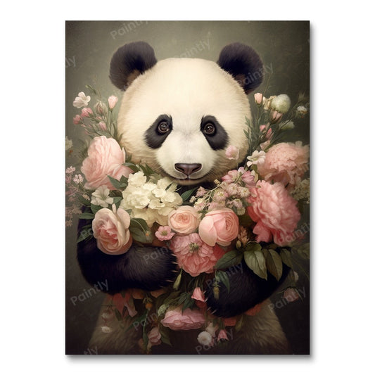 Lucien's Flower-loving Panda (Wall Art)