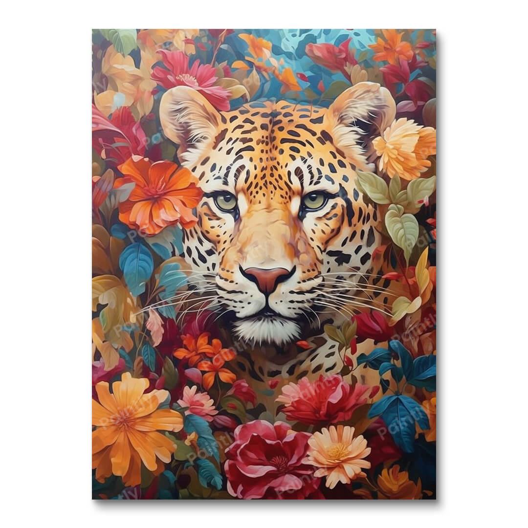 Floral Leopard (Wall Art)