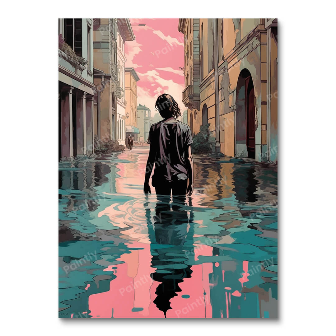 Pink Layers of a Girl (Wall Art)