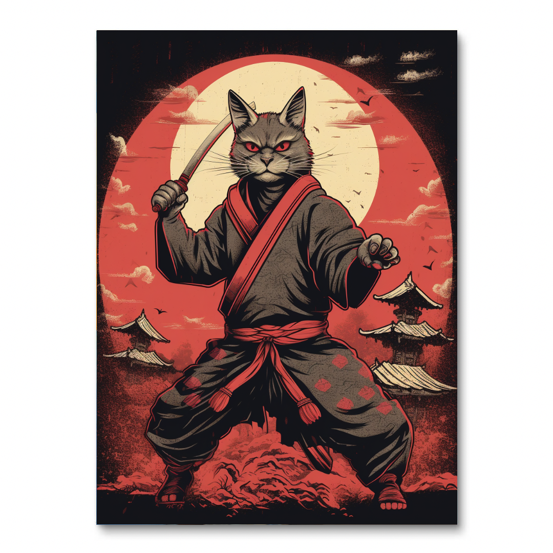 Ninja Cat (Diamond Painting)