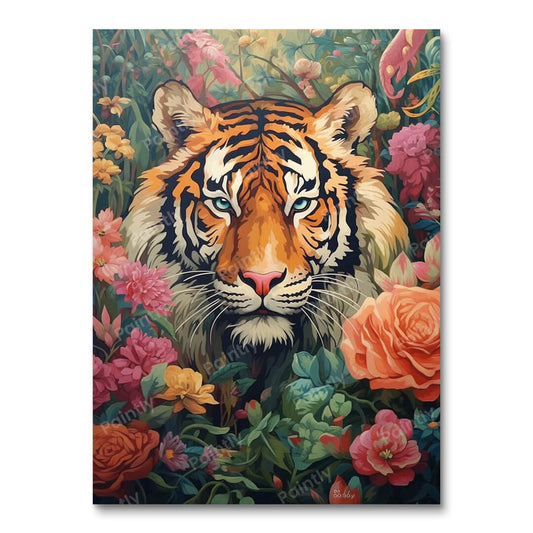 Floral Tiger (Wall Art)