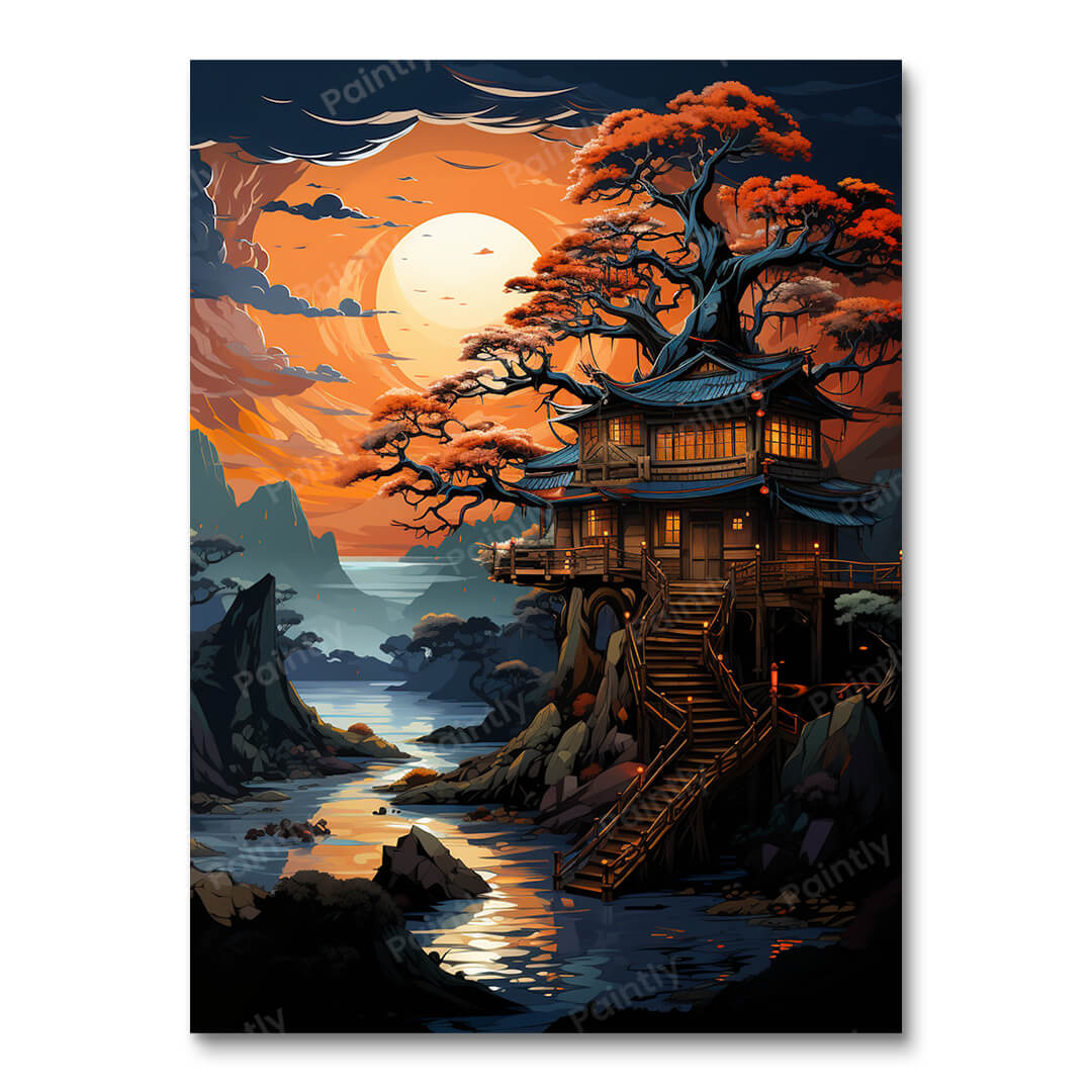 Sunset Sanctuary (Diamond Painting)