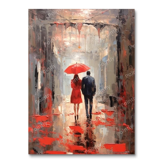 Stroll in the Rain (Diamond Painting)