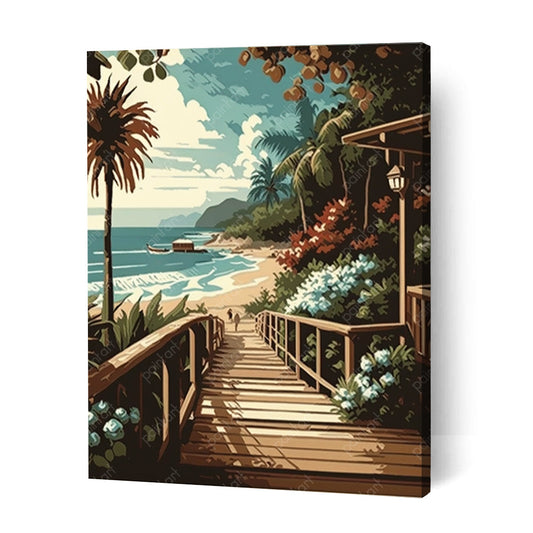 Tropical Terrace (Diamond Painting)