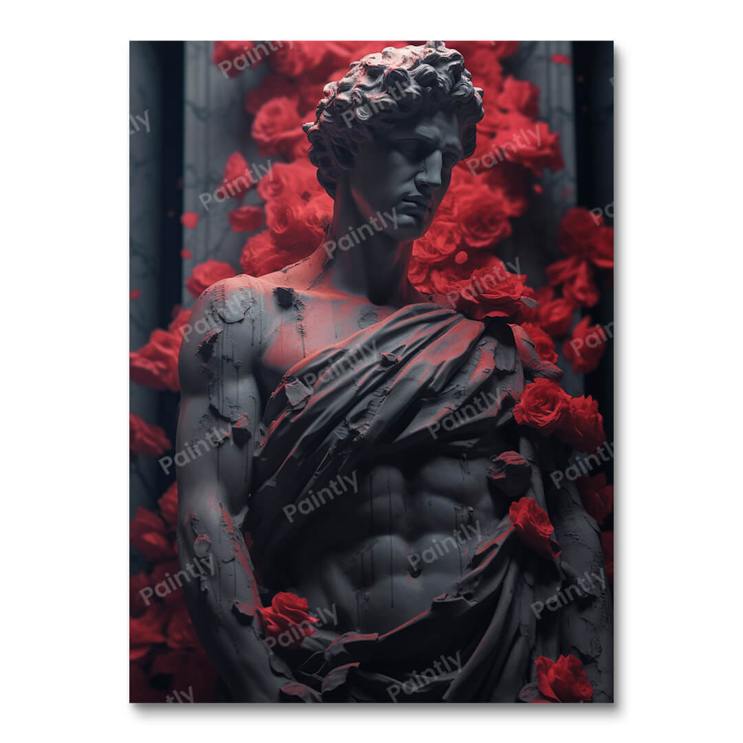 The Blooming Ancient Statue (Wall Art)