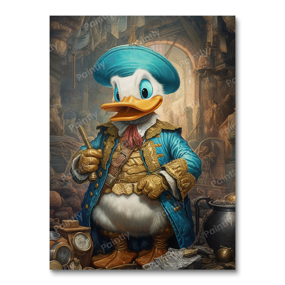 Gold Rush Donald Duck (Wandkunst)