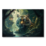 Blue-Eyed Apex of the Jungle (Wall Art)