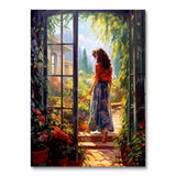 A Woman by the Patio Door (Wall Art)