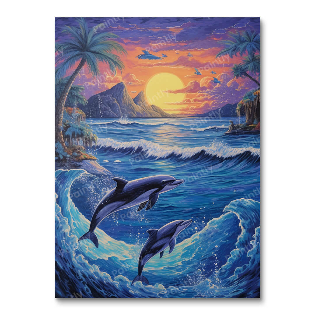Dolphin Dance (Diamond Painting)