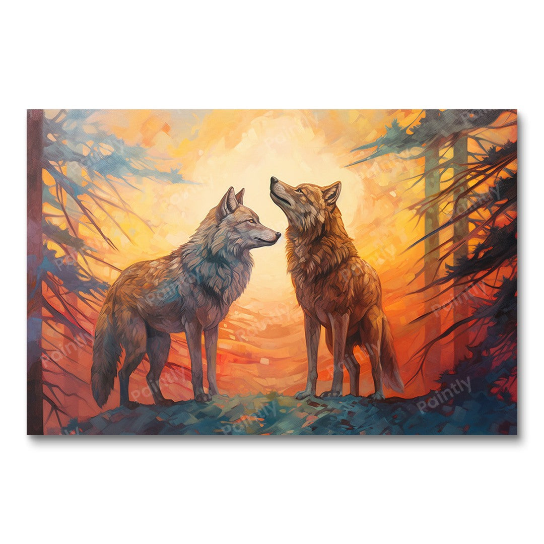 Serenade of  Wolves (Diamond Painting)
