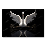 Silent Swan Symmetry (Wall Art)