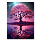 The Moonlit Purple Tree (Wall Art)