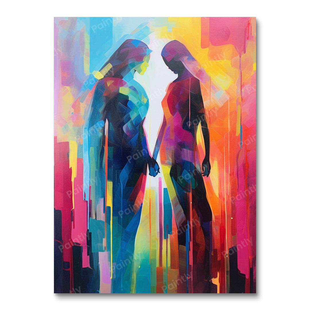 Abstract Love Story (Diamond Painting)