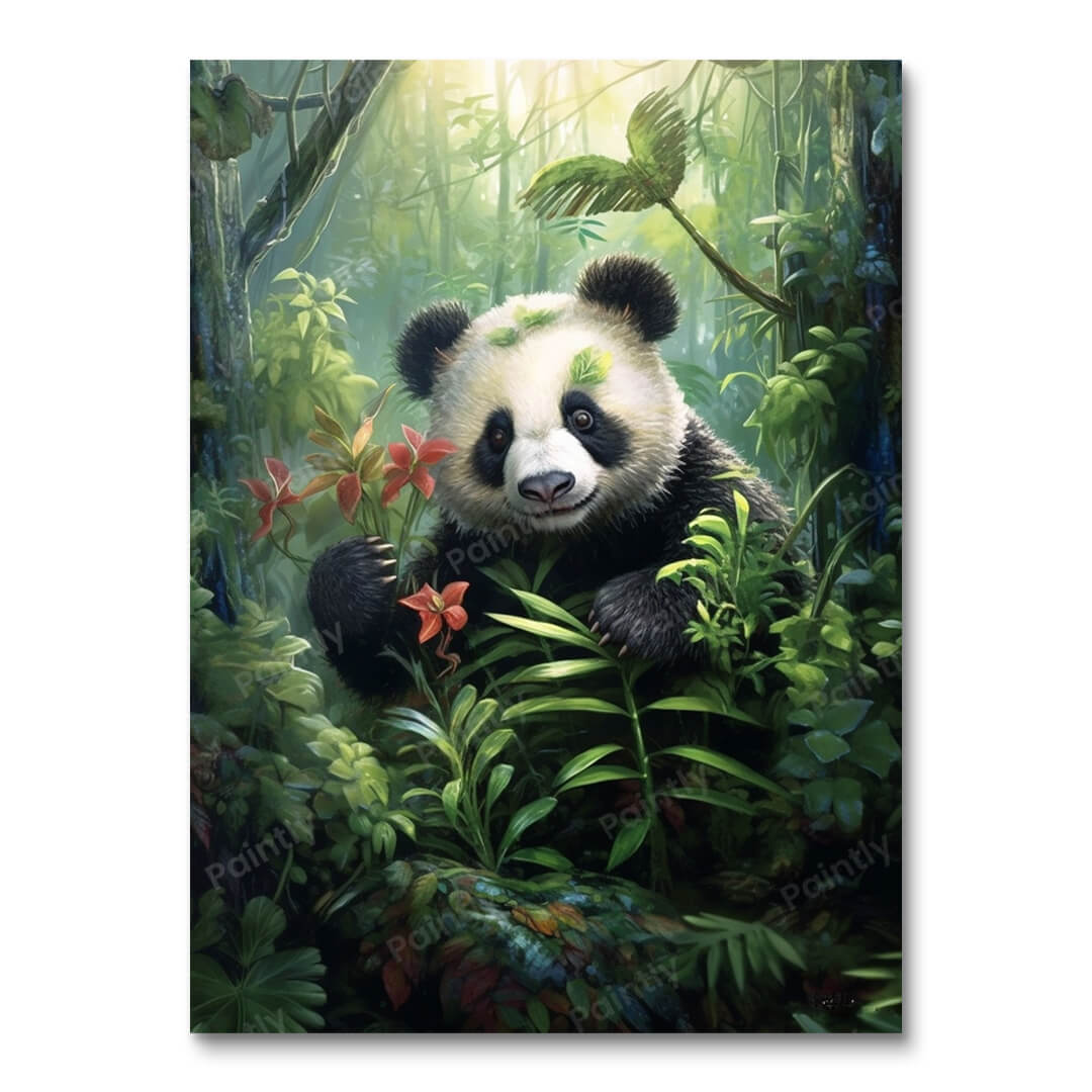 Panda's Precious Wilderness (Vægkunst)