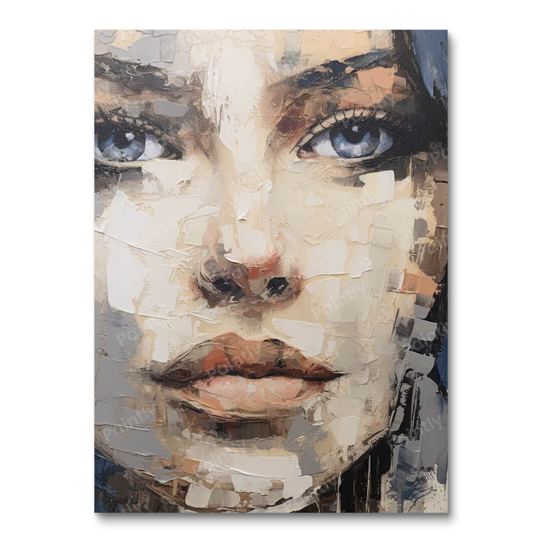 Pixelated Purity Lustrous Lady (Wall Art)