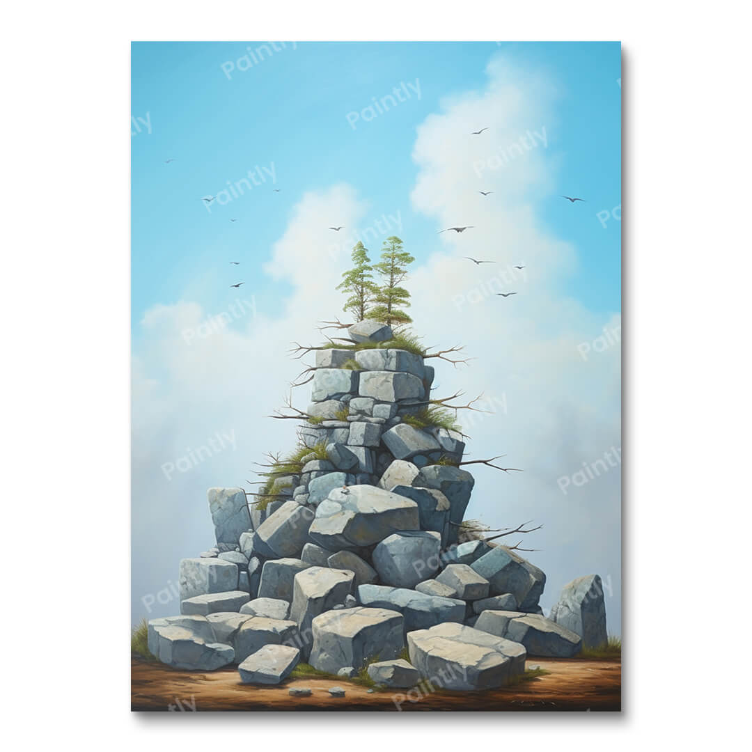 Sky-High Cabin Cabincore (Wall Art)