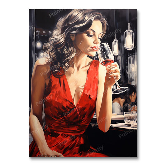 Sip of Romance (Diamond Painting)