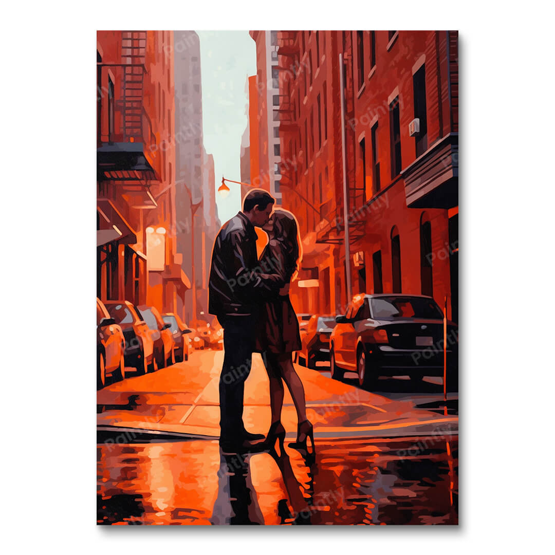 A Street Side Kiss (Diamond Painting)