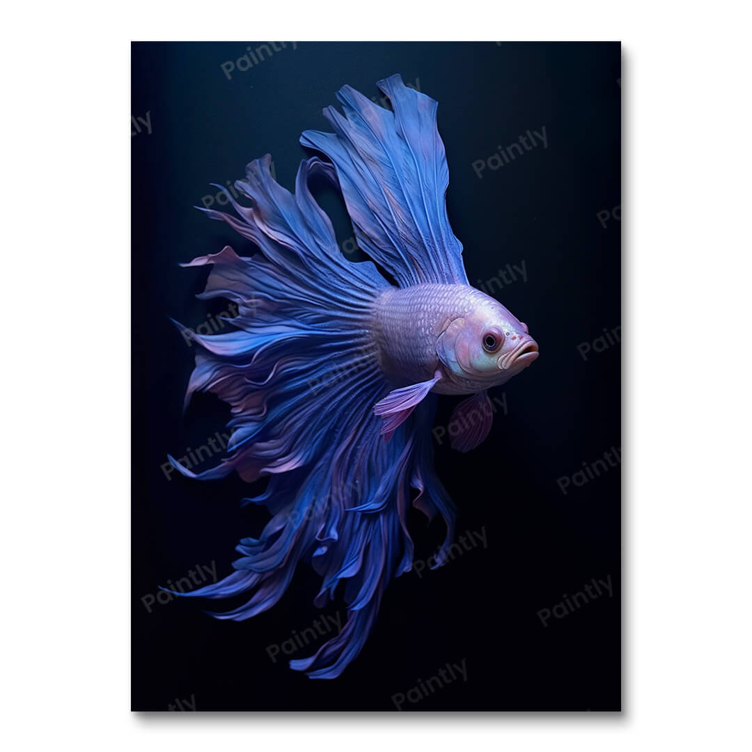 Blue Siamese Fish (Wall Art)