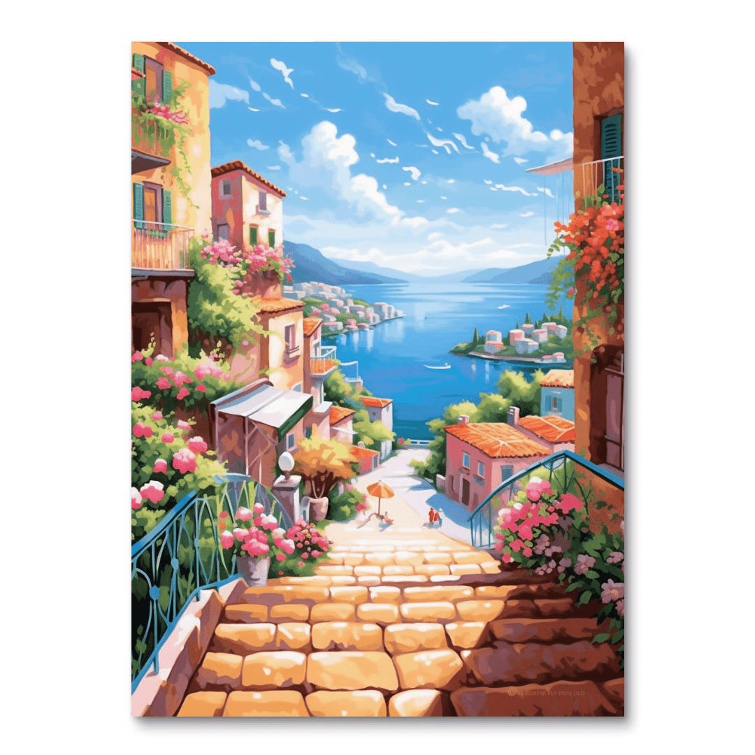 Italian Coastel Town (Wall Art)