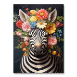 Flowerbed Zebra (Wall Art)