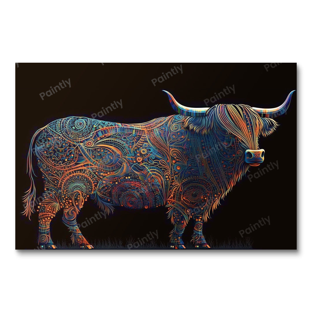 Aboriginal Cow (Paint by Numbers)